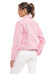 WJ212 Women's denim jacket with stylish, eye-catching elements