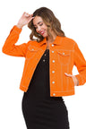 WJ212 Women's denim jacket with stylish, eye-catching elements