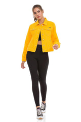 WJ212 Women's denim jacket with stylish, eye-catching elements