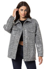 WJ222 Women's jacket with striped pattern in a glossy finish