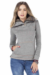 WL188 Women's fleece shirt with cozy collar