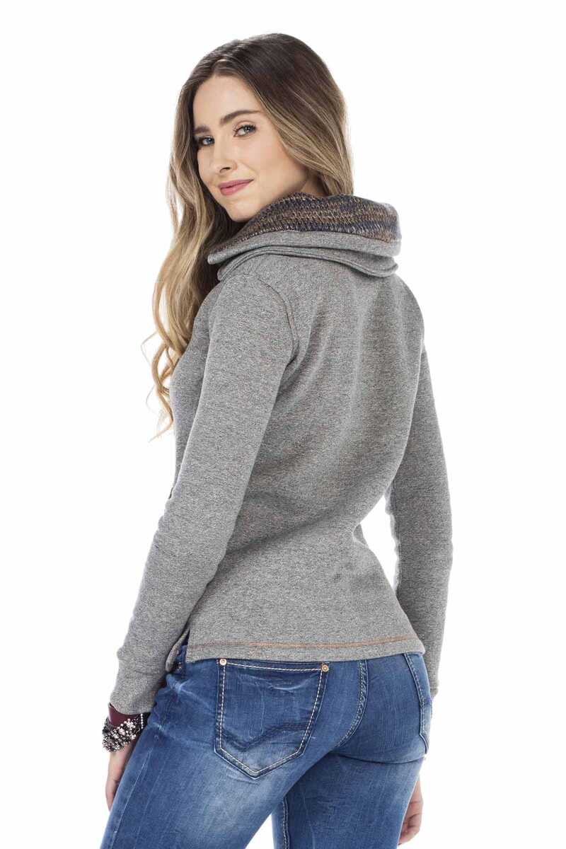 WL188 Women's fleece shirt with cozy collar