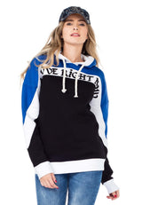 WL196 Women's hooded sweatshirt in a sporty look
