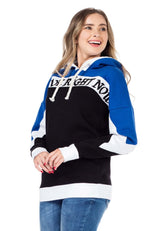 WL196 Women's hooded sweatshirt in a sporty look