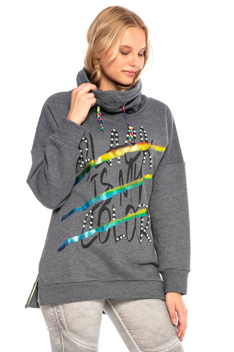 WL242 Women's sweatshirt with high collar