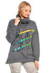 WL242 Women's sweatshirt with high collar