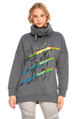 WL242 Women's sweatshirt with high collar
