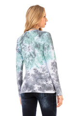 WL291 women's long-sleeved shirt with cool brand print