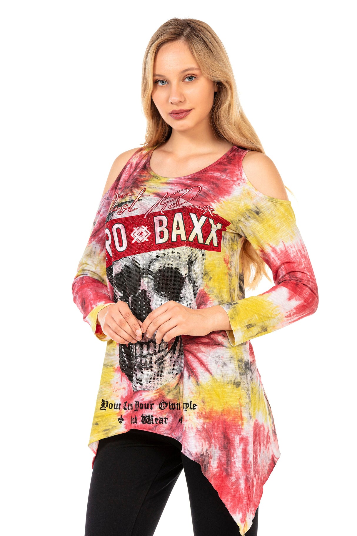 WL294 Women's long-sleeved shirt in a vibrant design