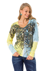 WL335 women's long-sleeved shirt with cool brand print