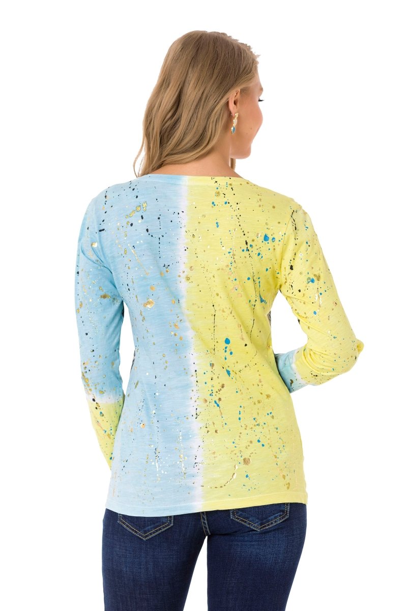 WL335 women's long-sleeved shirt with cool brand print