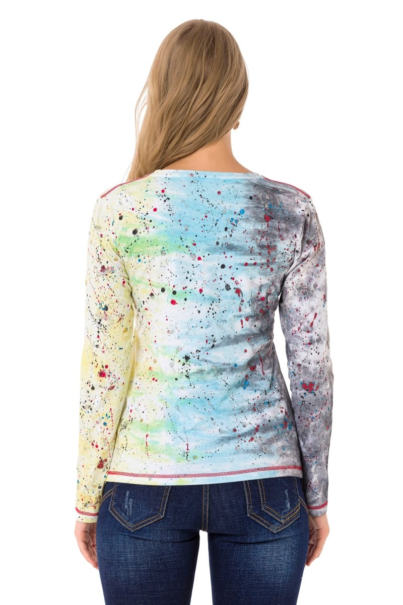 WL339 women's long-sleeved shirt with cool brand print