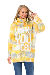 WL346 women's hooded sweatshirt with cool brand print