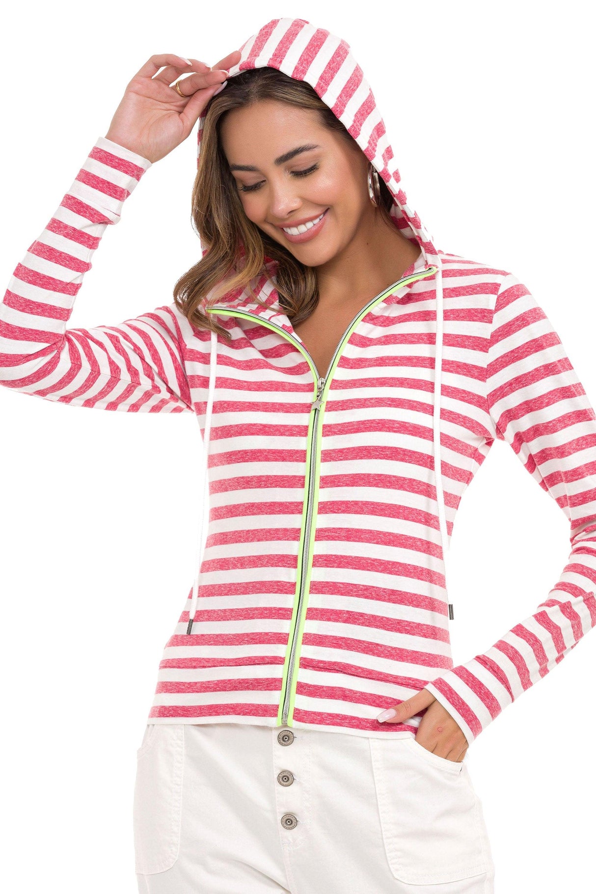 WL348 Women's sweat jacket in a sporty design