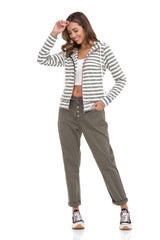 WL348 Women's sweat jacket in a sporty design