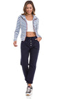 WL348 Women's sweat jacket in a sporty design