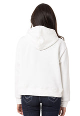 WL351 Women's hooded sweatshirt with trendy rhinestone brand embroidery