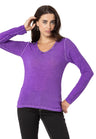 WL355 Women's Long Sleeve Basic Shirt with Wash Effect