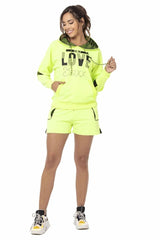 WLK177 BLACK WOMEN'S JOGGING SUIT