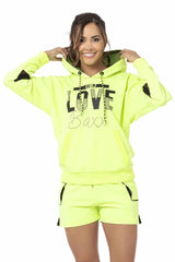 WLK177 BLACK WOMEN'S JOGGING SUIT