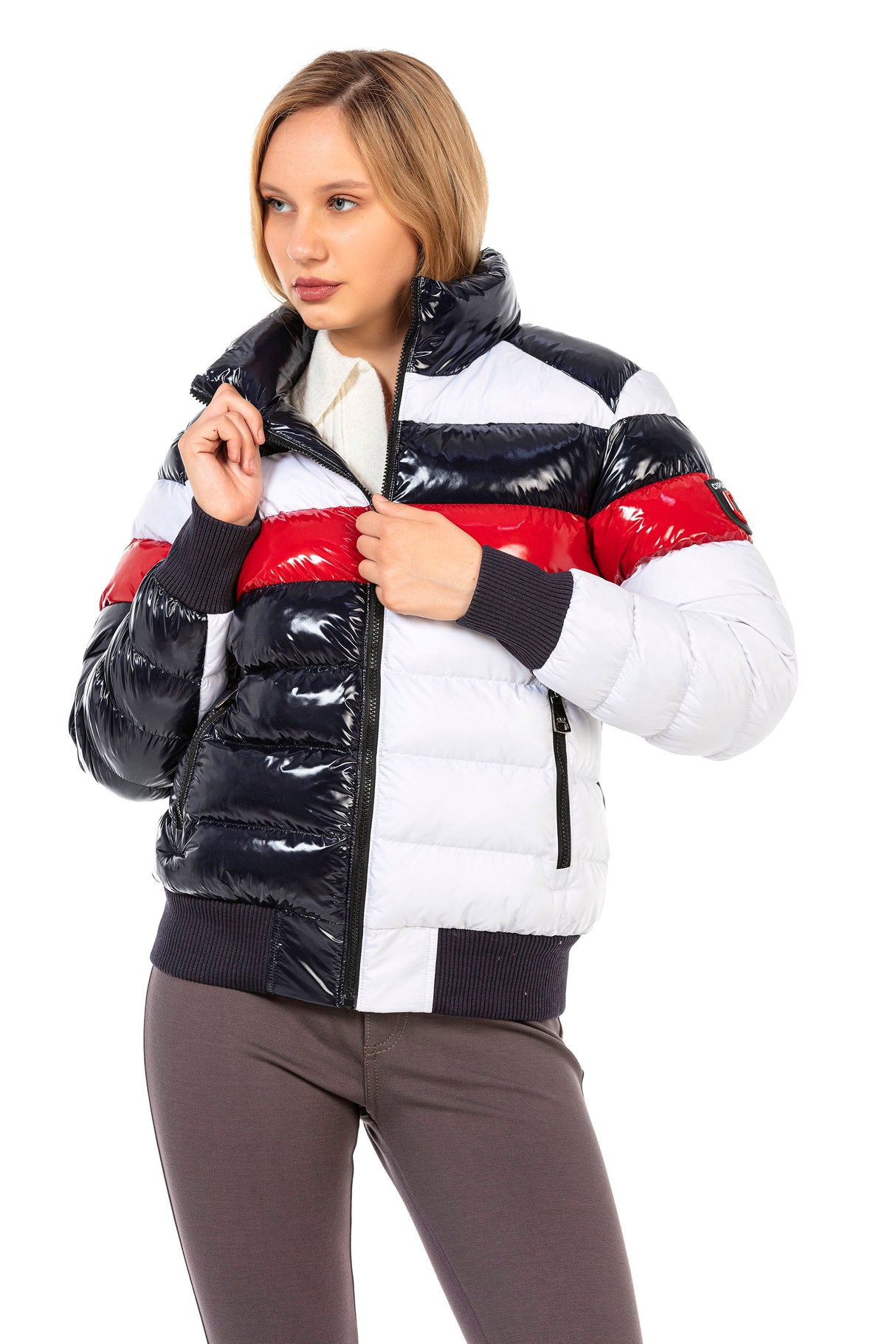WM120 Women's Winter Jacket with a great glossy design