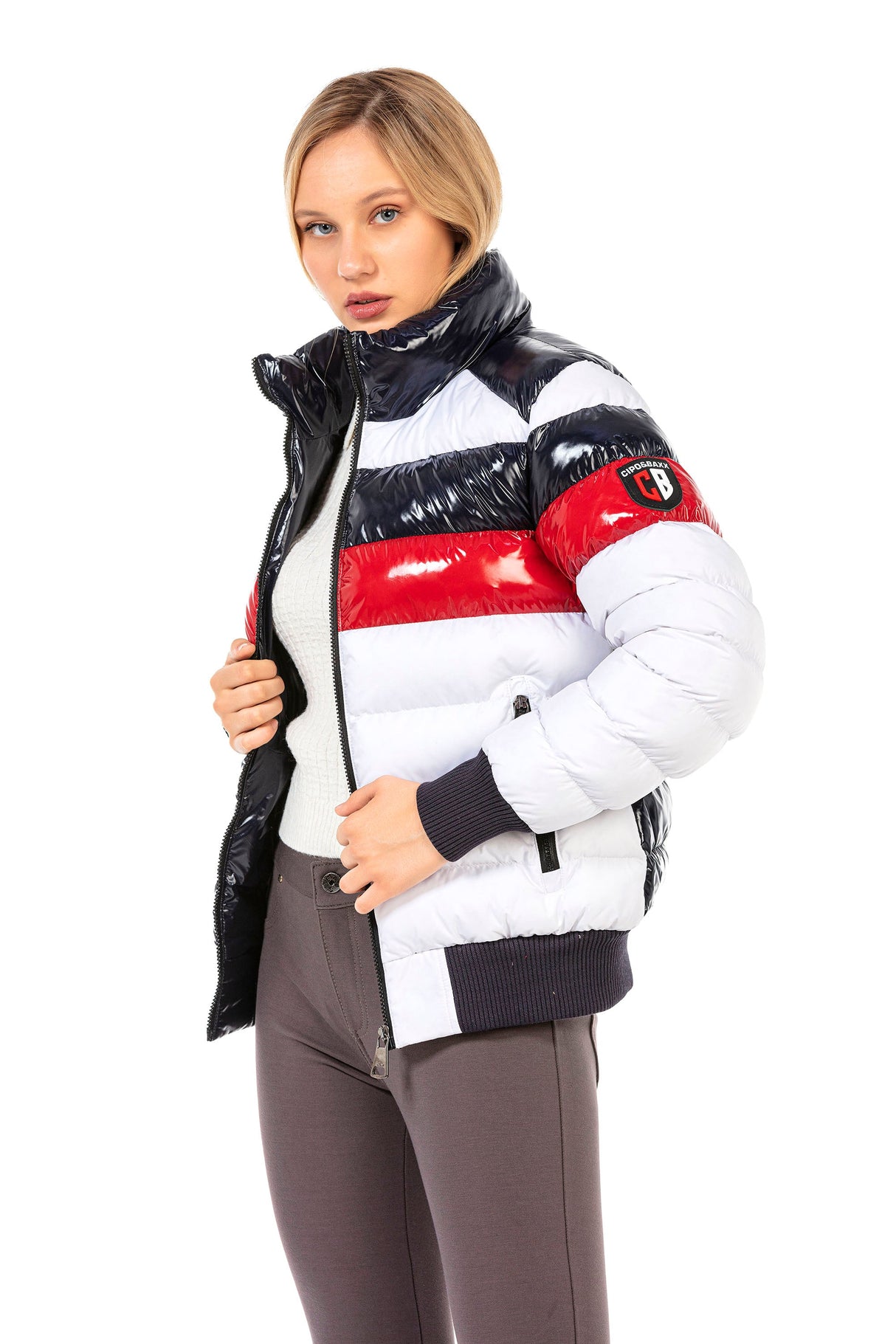 WM120 Women's Winter Jacket with a great glossy design