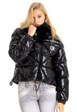 WM134 Women's Winter Jacket with Faux Fur Collar
