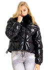 WM134 Women's Winter Jacket with Faux Fur Collar