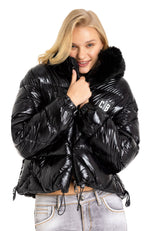 WM134 Women's Winter Jacket with Faux Fur Collar