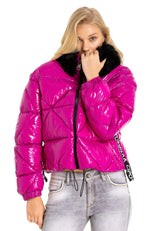 WM134 Women's Winter Jacket with Faux Fur Collar