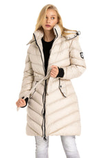 WM135 Women's Winter Jacket Quilted Coat with Detachable Hood