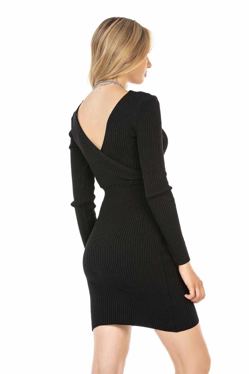WP222 Women's jersey dress with double V-neck