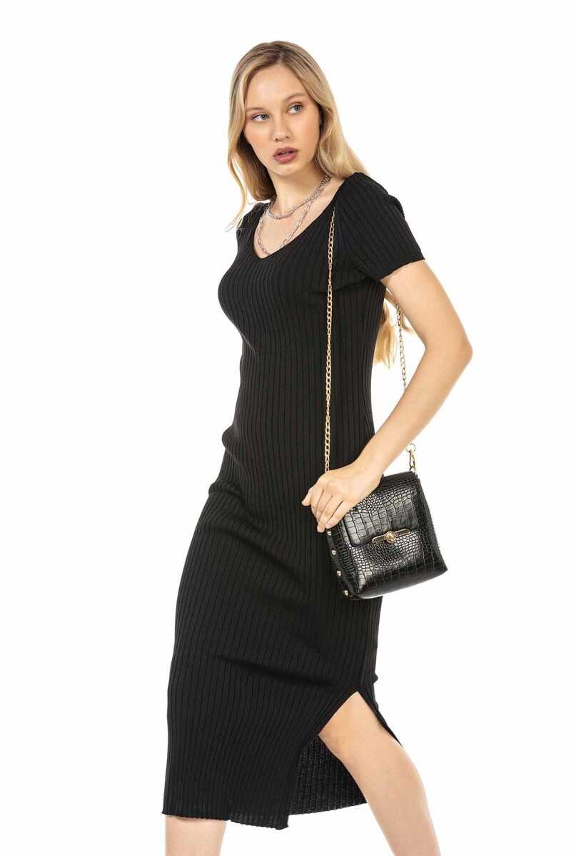 WP223 Women's Jersey Dress with Side Slit