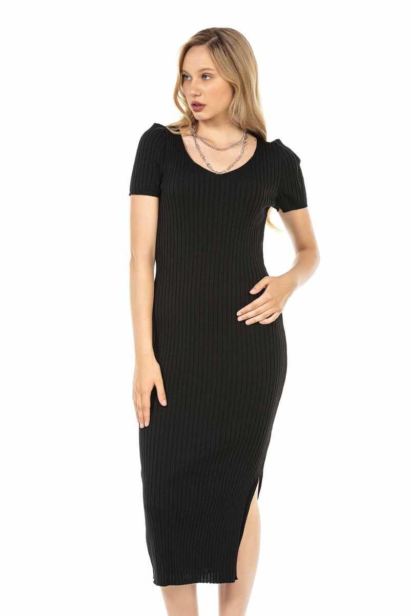 WP223 Women's Jersey Dress with Side Slit