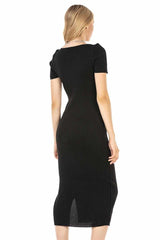 WP223 Women's Jersey Dress with Side Slit