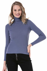 WP227 Women's roll-neck sweater in an elegant design