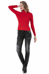 WP227 Women's roll-neck sweater in an elegant design