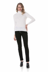 WP227 Women's roll-neck sweater in an elegant design
