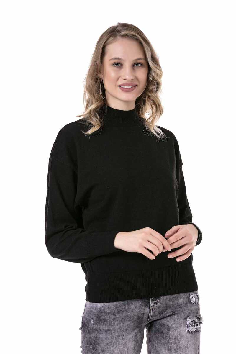 WP230 women's turtleneck sweater with high collar