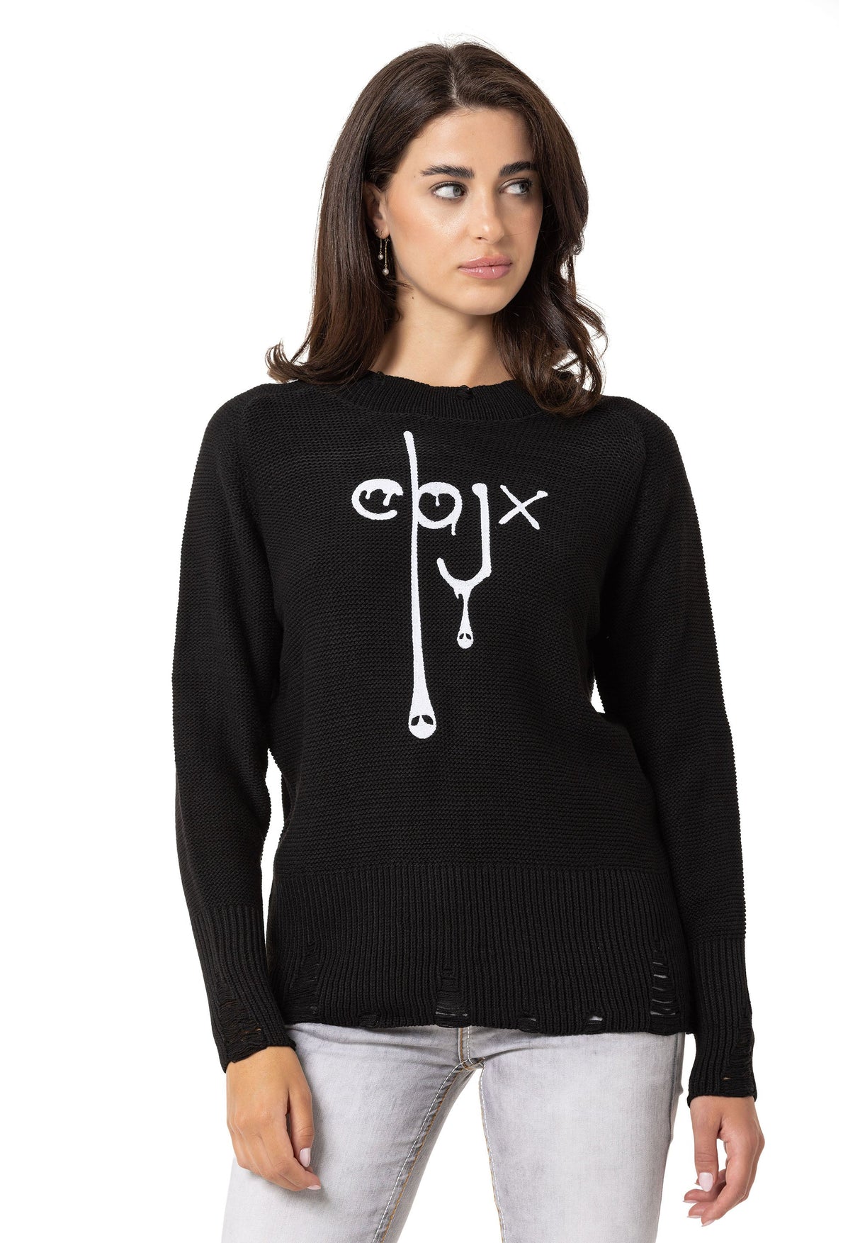 WP255 Women's knitted sweater in a modern look