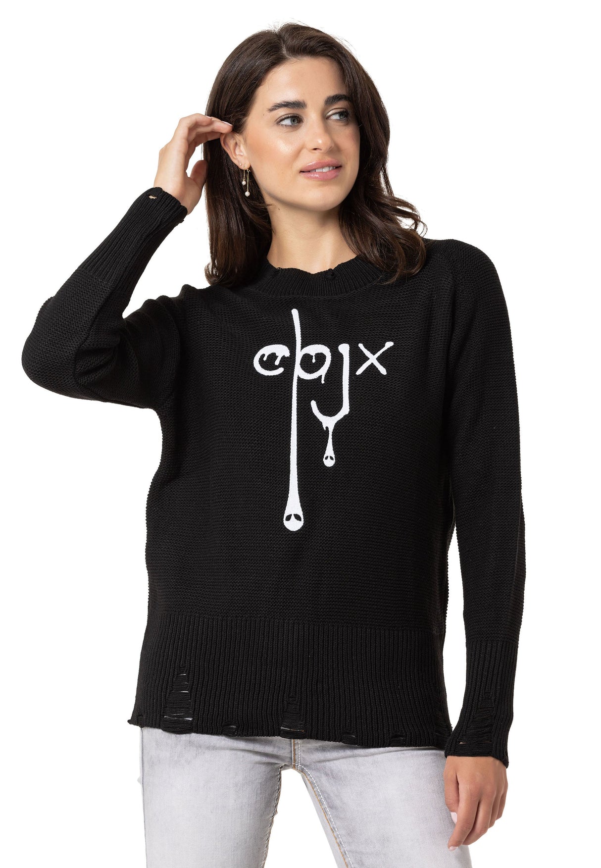 WP255 Women's knitted sweater in a modern look