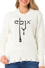 WP255 Women's knitted sweater in a modern look