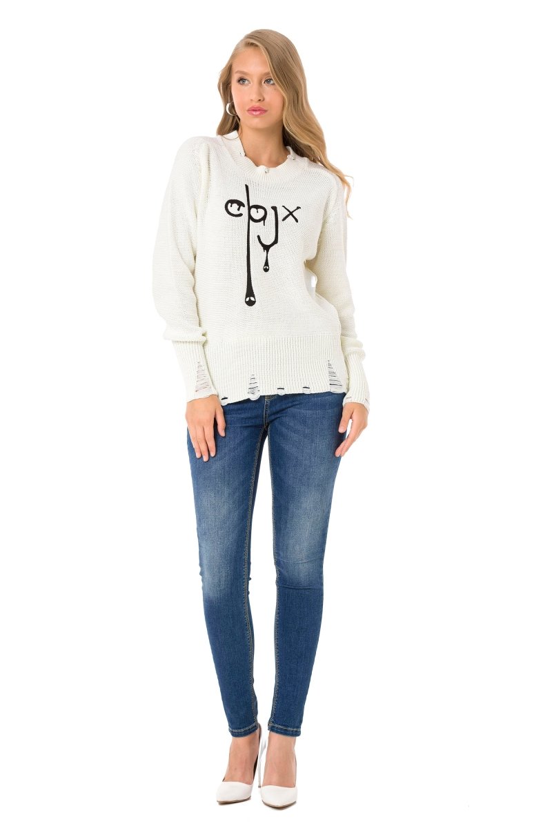 WP255 Women's knitted sweater in a modern look
