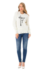 WP255 Women's knitted sweater in a modern look