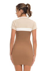 WP256 Women's striped knit dress