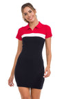 WP256 Women's striped knit dress