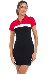 WP256 Women's striped knit dress