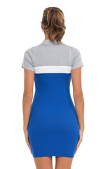 WP256 Women's striped knit dress