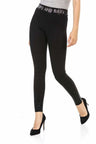 WR141 Women's leggings with a great glitter waistband