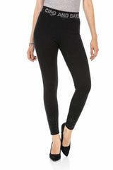 WR141 Women's leggings with a great glitter waistband